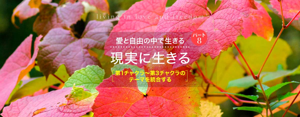 愛と自由の中で生きる─パート8「現実に生きる」 [第1チャクラ～第3チャクラのテーマを統合する]